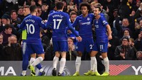 Chelsea punya nilai skuat mencapai 816,53 juta pounds atau sekitar Rp 15 triliun. Eden Hazard menjadi pemain termahalnya dengan dihargai 135 juta pounds atau Rp 2,4 triliun. (Foto: Justin Setterfield/Getty Images)