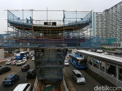 Sempat Terhambat, LRT Jabodebek di Dukuh Atas Digarap Minggu Depan