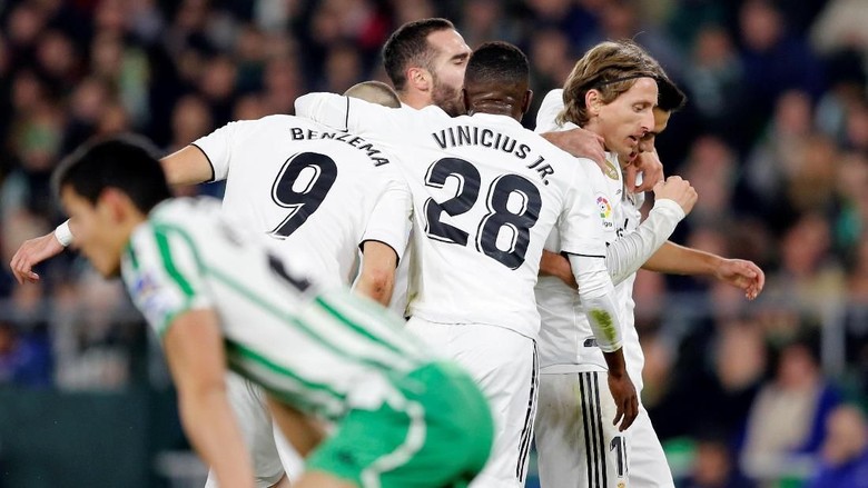 Hasil Liga Spanyol: Madrid Kalahkan Betis 2-1