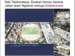 Ridwan Kamil Pamerkan Desain Alun-alun Manonjaya Tasikmalaya