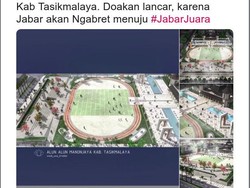 Ridwan Kamil Pamerkan Desain Alun-alun Manonjaya Tasikmalaya