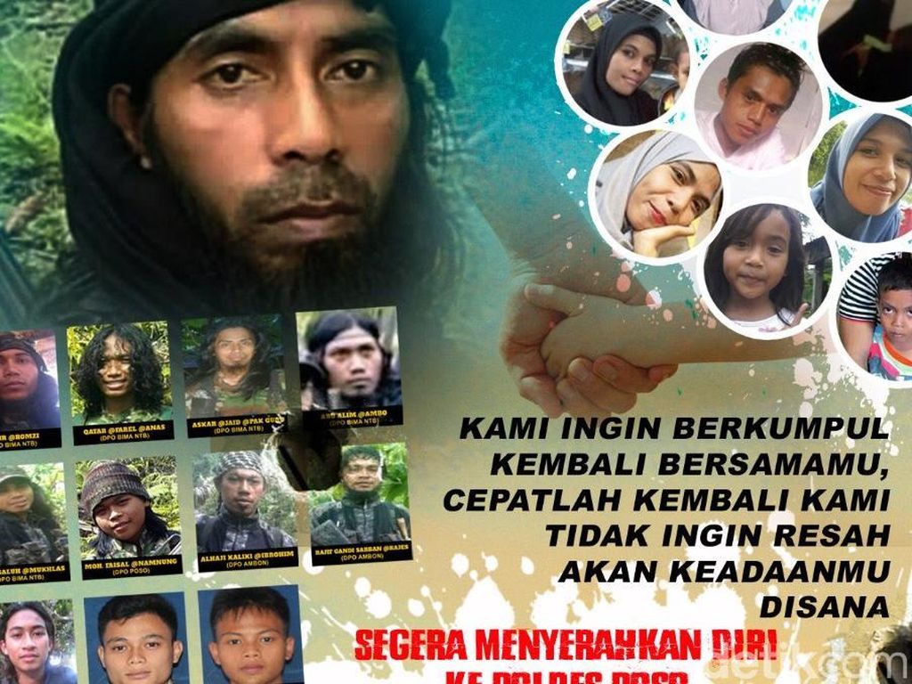 Buru Ali Kalora Cs, Polisi Sebar Selebaran Foto DPO Buru Ali Kalora Cs, Polisi Sebar Selebaran Foto DPO