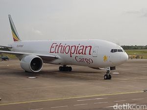 Pesawat Ethiopian Airlines yang Melintas Ilegal Bawa Mesin Pesawat