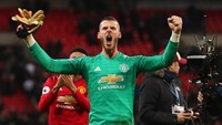 Tak ada gol tambahan hingga laga usai. MU menang 1-0 dan De Gea bikin 11 penyelamatan. (Foto: Catherine Ivill/Getty Images)