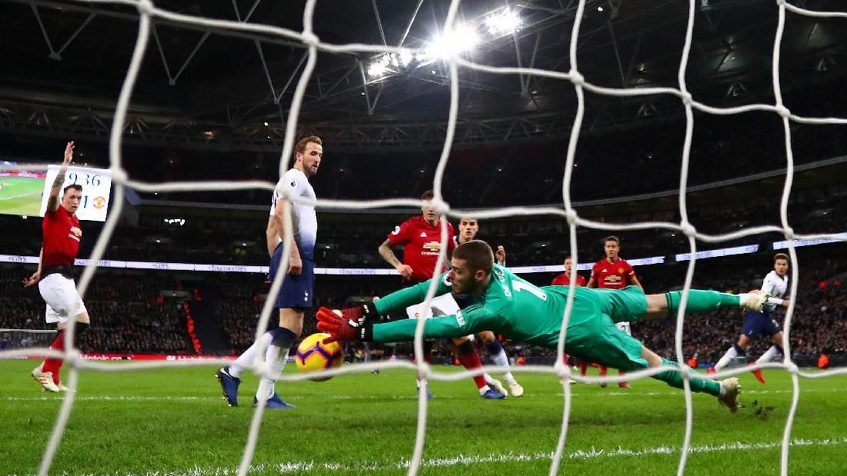MU menang 1-0 atas Tottenham di Wembley. (Foto: Clive Rose/Getty Images)