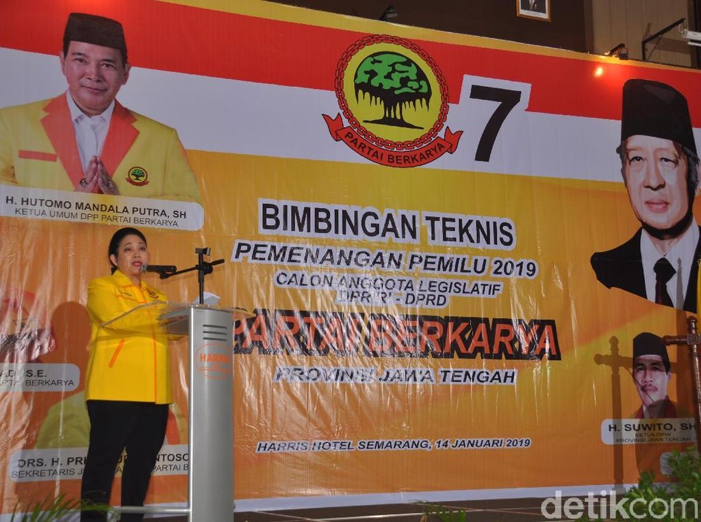 Titiek Soeharto Minta Caleg Sosialisasi Beda Partai Berkarya dan Golkar Titiek Soeharto Minta Caleg Sosialisasi Beda Partai Berkarya dan Golkar