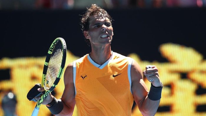 Rafael Nadal mengawali Australia Terbuka 2019 dengan kemenangan. Foto: Julian Finney/Getty Images