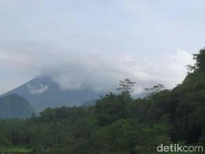 Gugurkan Lava 6 Kali Semalam, Begini Penampakan Merapi Pagi Ini