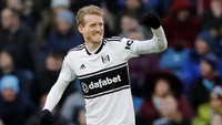 Andrea Schuerrle tampil lumayan dan bikin satu gol saat Fulham melawat ke markas Burnley. Sayangnya Fulham kalah 1-2. (Phil Noble/Reuters)