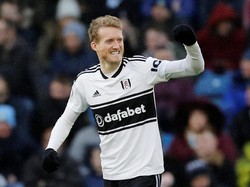 Andrea Schuerrle tampil lumayan dan bikin satu gol saat Fulham melawat ke markas Burnley. Sayangnya Fulham kalah 1-2. (Phil Noble/Reuters)