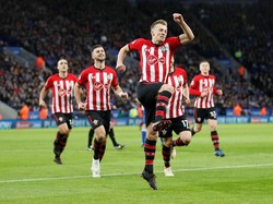 James Ward-Prowse jadi salah satu pencetak gol kemenangan Southampton 2-1 di markas Leicester City. (Carl Recine/Reuters)