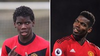 Paul Pogba pada 2009 masih memperkuat tim reserve Manchester United. Sempat dilepas ke Juventus pada 2012, sejak 2016 ia kembali ke Old Trafford. Foto kolase di atas diunggah akun Instagram MU untuk ikutan meramaikan #10yearschallenge. (Foto: Instagram @manchesterunited)