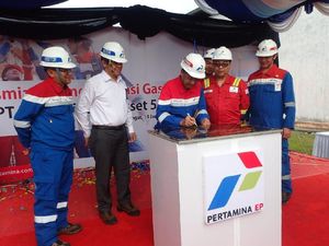 Pertamina Salurkan Gas ke PLTGU Tanjung Batu
