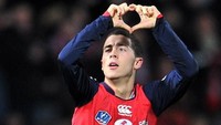 Pada 10 tahun lalu, Eden Hazard sedang meniti karier di Lille. Kini, pemain Belgia itu disebut-sebut salah satu yang terbaik di dunia sepakbola. (Foto: PHILIPPE HUGUEN / AFP)
