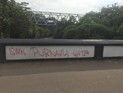Jembatan Panus yang Dicoret-coret Murid SMK Baru Direnovasi