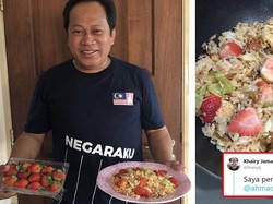 Politisi Malaysia Dikritik Gara-gara Racik Nasi Goreng Pakai Stroberi