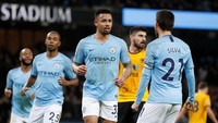 City mengoleksi 53 poin di posisi kedua. The Citizens masih tertinggal empat angka dari Liverpool di posisi pertama. Sementara itu, Wolves ada di peringkat ke-11 dengan 29 poin. (Foto: Carl Recine/Reuters)