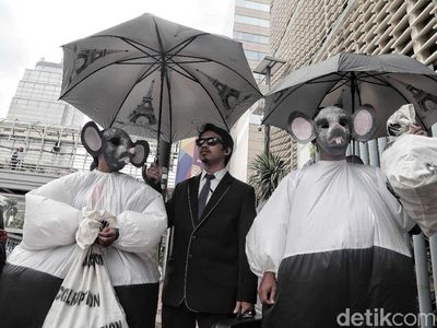 Aksi Tikus Berdasi Gaungkan Indonesia Bersih dari Korupsi
