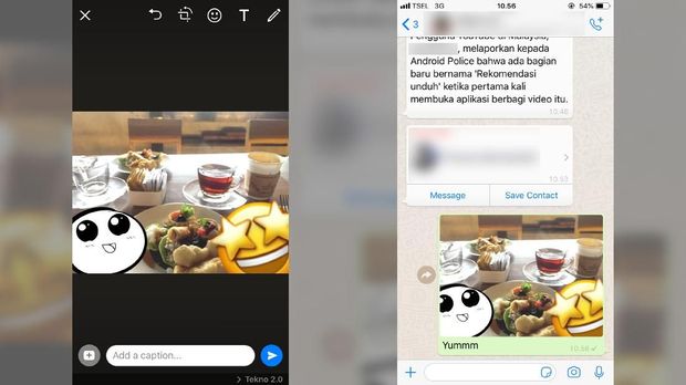 Cara 'Private Reply' WhatsApp dan Tempel Stiker di Foto