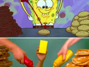 Aksi Seru SpongeBob Lagi Masak Krabby Patty Ini Disukai Penggemarnya