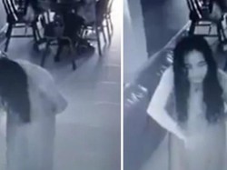 Hii..! Ini Penampakan Hantu Muka Rata di Restoran