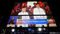 Begini Suasana Nobar Capres di Lapangan Bidakara
