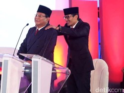Timses Klaim Prabowo-Sandiaga Munculkan Fenomena Dwitunggal di Debat