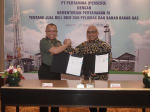 Pertamina Jamin Pasokan Energi untuk Kemenhan hingga 2021 Pertamina Jamin Pasokan Energi untuk Kemenhan hingga 2021