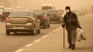 Begini Perjuangan Warga Mesir Lawan Badai Pasir