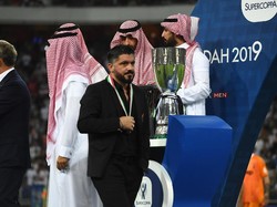 Pelatih Milan, Gennaro Gattuso, harus puas pulang dengan medali perak. (Foto: Claudio Villa/Getty Images)