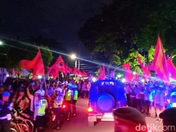 Nobar Debat di Lapangan Bidakara Usai, Pendukung Paslon Bubar