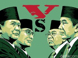 Peta Jokowi vs Prabowo di 34 Provinsi Versi QC Charta Politika