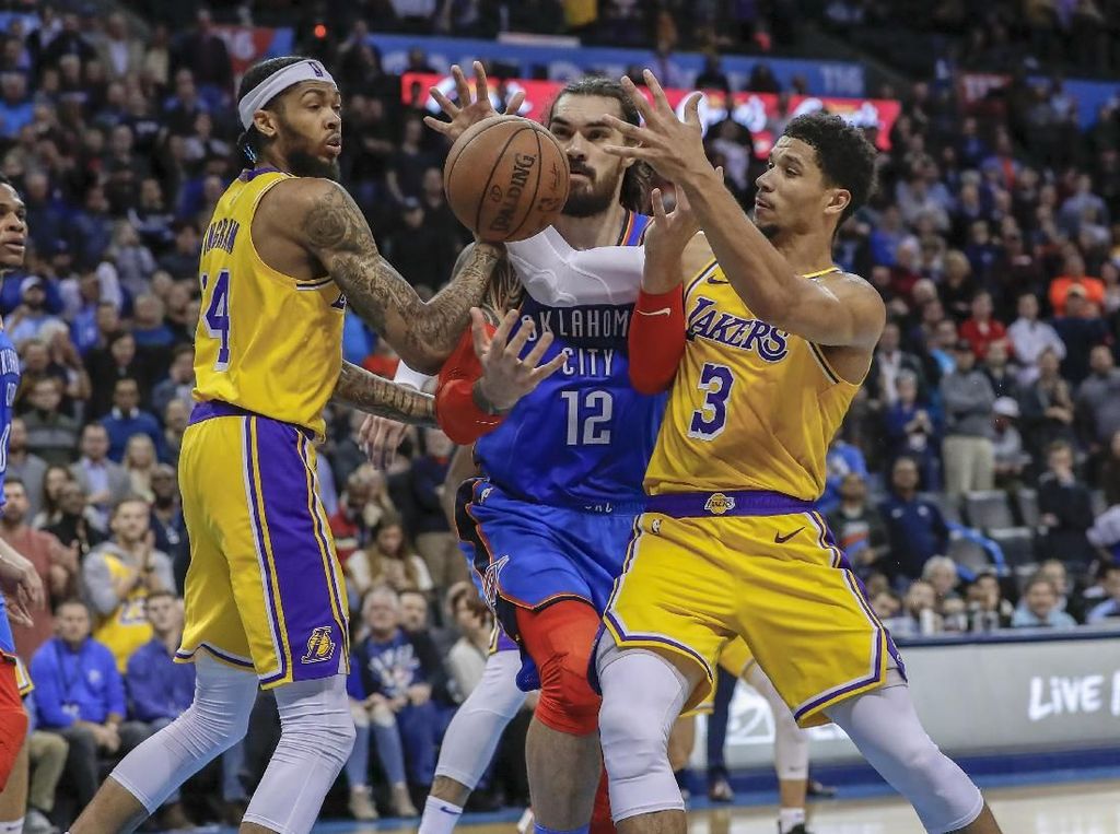 Hasil NBA: Lewat Overtime, Lakers Kalahkan Thunder