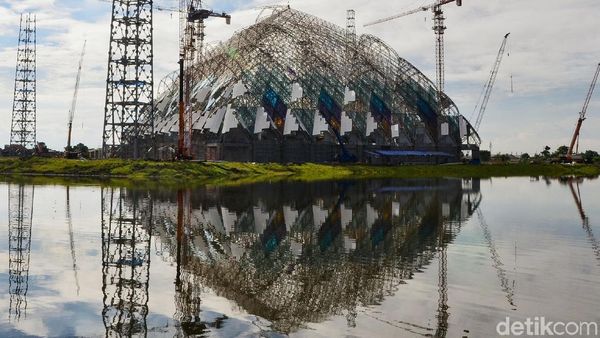 Mengintip Pembangunan Masjid Al Jabbar Bandung