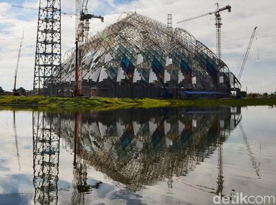 Mengintip Pembangunan Masjid Al Jabbar Bandung
