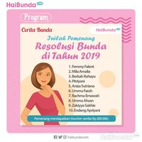 Pemenang Cerita Bunda Resolusi Bunda
