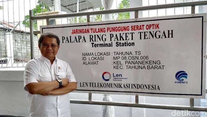 Menkominfo Rudiantara membahas peran Palapa Ring dalam menggenjot perkembangan ekonomi digital. (Foto: Agus Tri Haryanto/detikINET)