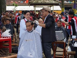 Jokowi Bicara Alasan Iriana Arahkan Tukang Cukur Asgar soal Model Rambut