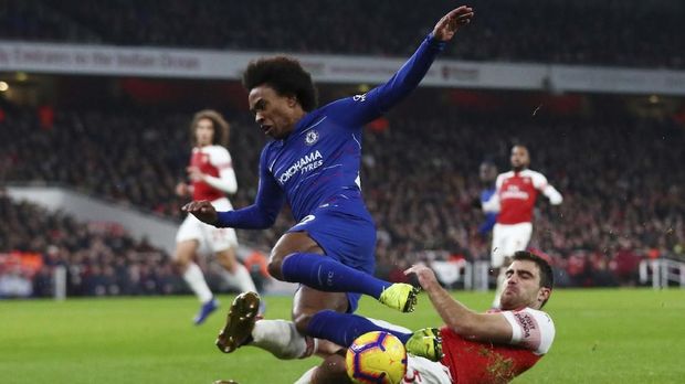 Chelsea dan Arsenal baru sekali bertemu di turnamen Eropa.