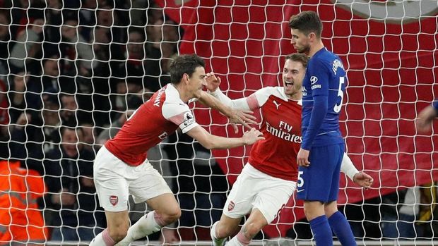 Chelsea dikalahkan Arsenal 0-2 di Stadion Emirates. (