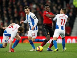 Manchester United memetik kemenangan 2-1 atas Brighton & Hove Albion dalam lanjutan Liga Inggris 2018/2019. (Foto: Carl Recine/Action Images via Reuters)
