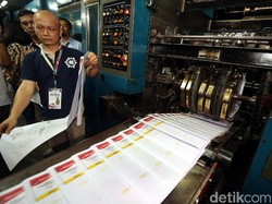 939 Juta Surat Suara Bakal Dicetak di 3 Provinsi, Ini Rinciannya