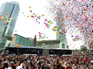 Meriahnya Festival Keselamatan Berkendara di Bundaran HI