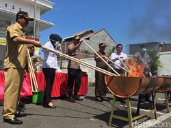 Barang Bukti Kejahatan Senilai Rp 1 Miliar di Mojokerto Dimusnahkan