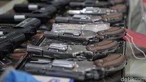 Puluhan Air Gun Ilegal Disita Polres Pelabuhan Tanjung Priok