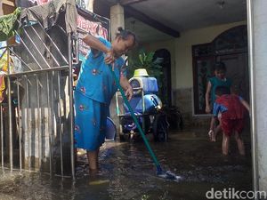 5 Kecamatan di Sidoarjo Banjir Dipicu Air Laut Pasang dan Hujan