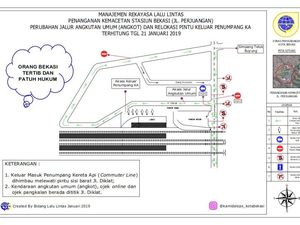 Cegah Macet, Angkot-Ojol Dilarang Lewat Depan Stasiun Bekasi