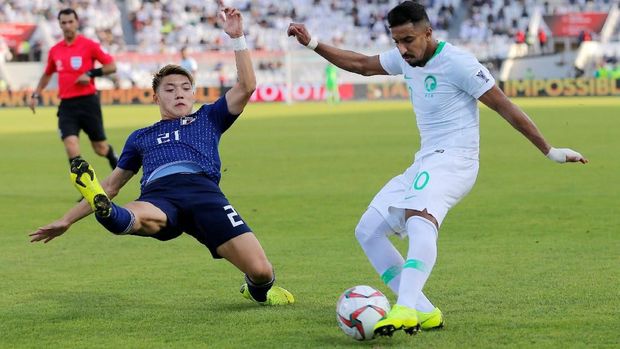 Arab Saudi lebih sering menekan Jepang namun serangan Arab Saudi sering tidak efektif.