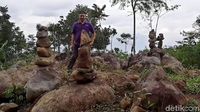 Penampakan Batu Bersusun yang Bikin Geger di Garut