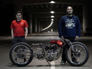 Motor Modif Karya Anak Indonesia Terbaik Ketiga di Italia